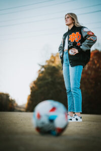 Senior graduation portrait photography studio session in north Davidson