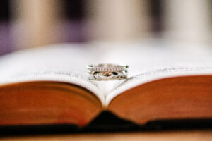 Wedding photography in Winston-Salem NC showing a photo of the ring